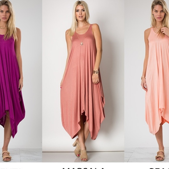 Love In Dresses & Skirts - Marsala Sleeveless Harem Dress